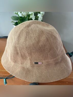Nwot~ Zingara Straw Sun Hat in Light Brown with Cream Sweatband